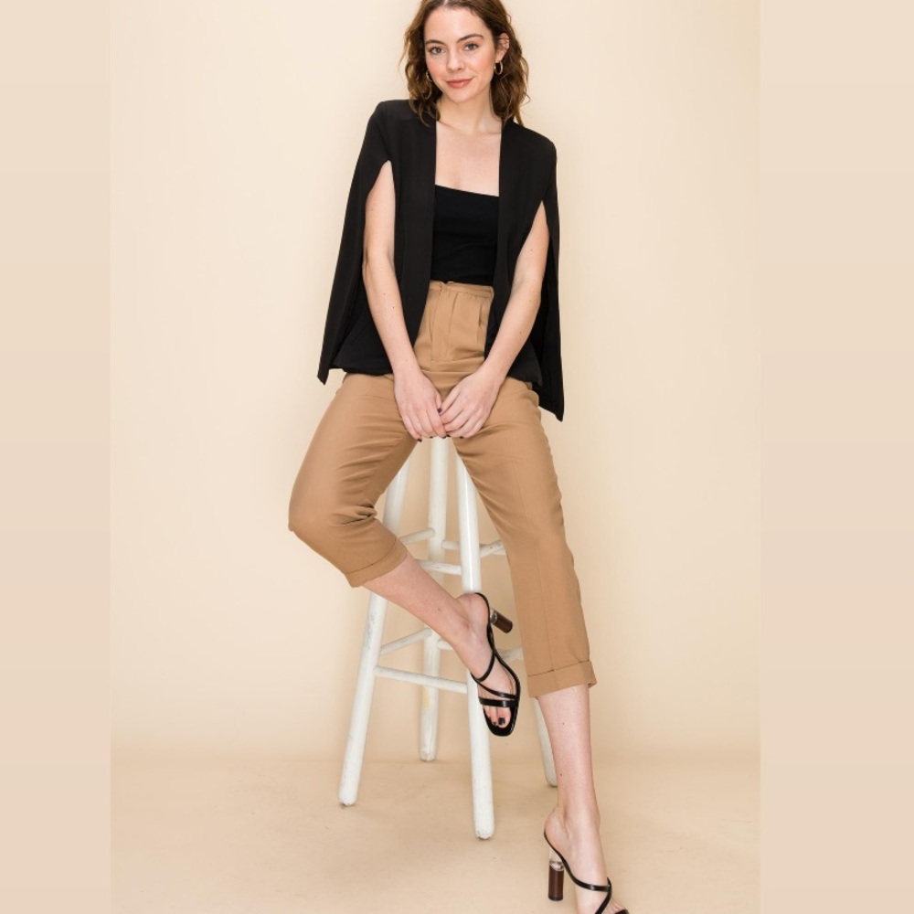Open Cape Blazer Vest